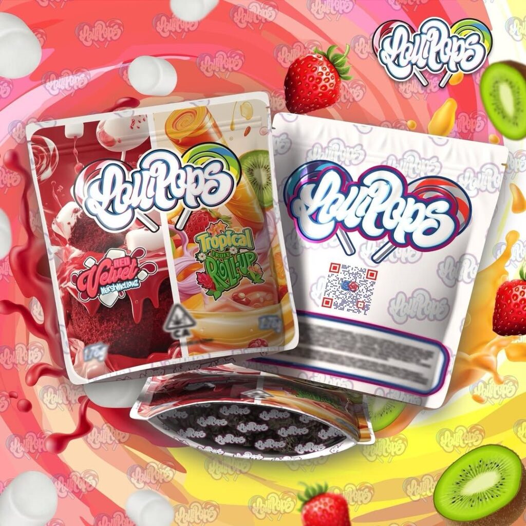 Red Velvet Marshmallowz x Tropical Fruit Roll-Up 3.5g Baggies