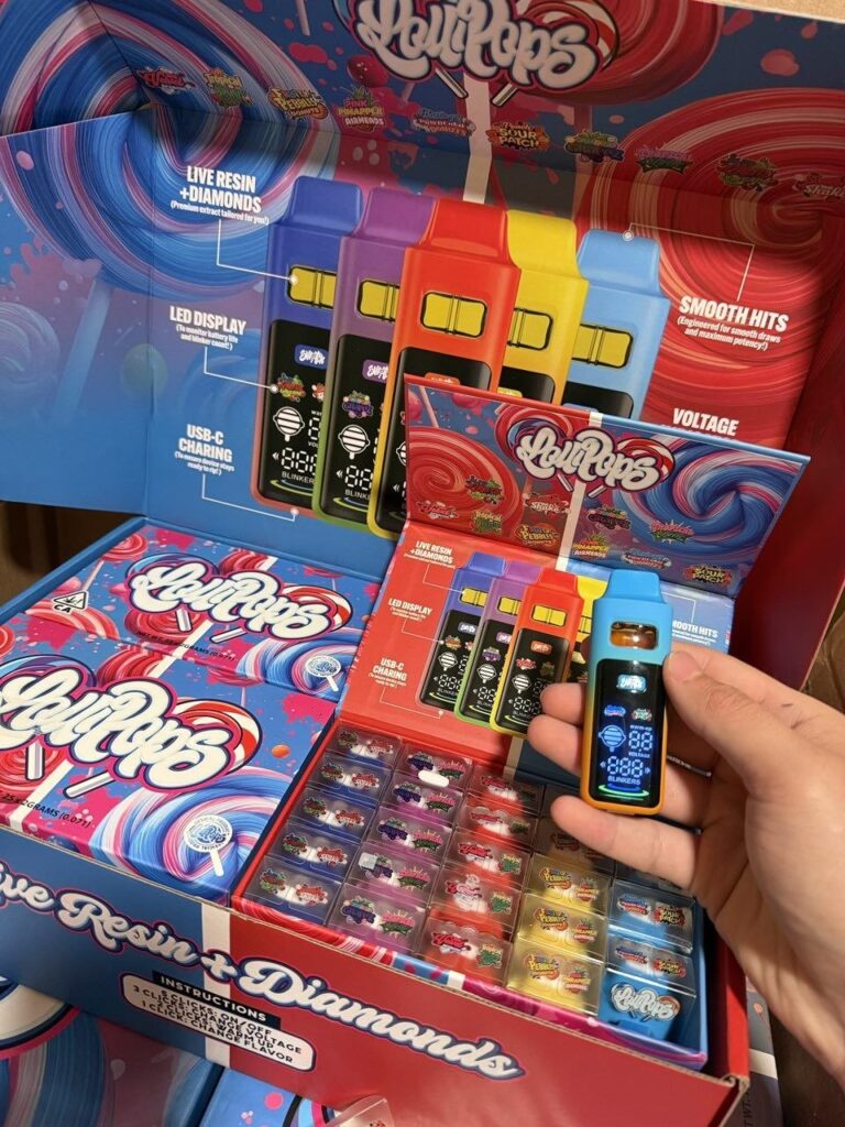 LolliPops 2G Live Resin Diamonds Disposable Vape | LED Display & USB-C